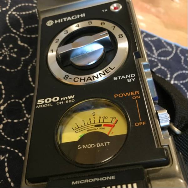 CB無線/Hitachi CH-580/8chトランシーバー/動作/技適品/icb/rj