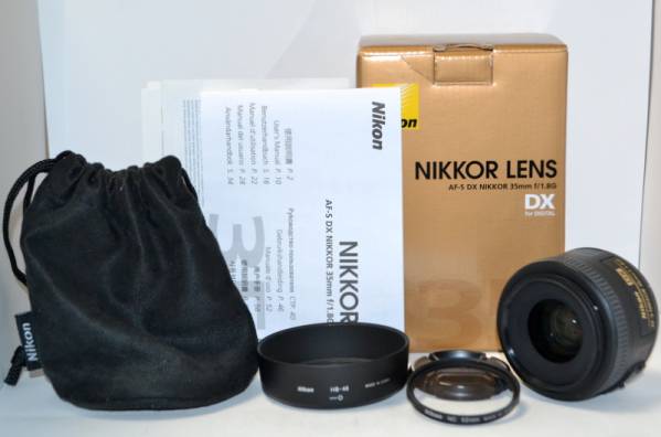 極美品☆Nikon AF-S 35mm 1.8G 人気単焦点 元箱 おまけ♪格安 Nikon