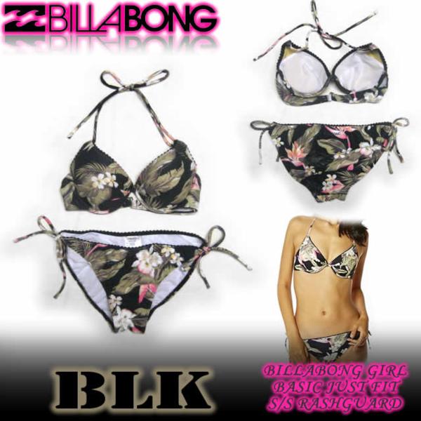 SALE!!ビラボンガールAF013-821ワイヤートップビキニ/水着/BLK/M