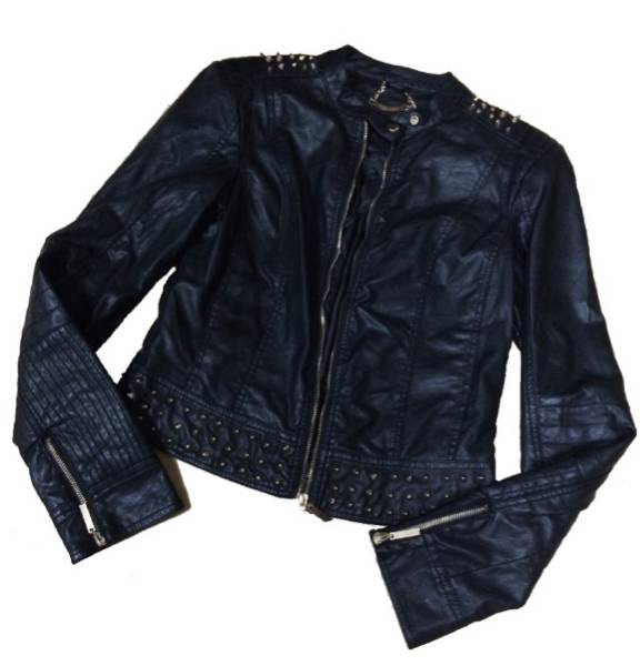 ◆BEULAH◆ゴールド スタッズ◆リアルレザー ライダース◆BK◆