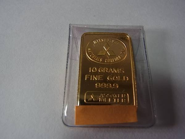 ☆三菱純金インゴット１０ｇ　純金地金　未開封品☆