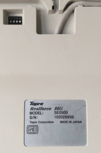 美品 東プレ REALFORCE 86U SE0500 US配列 USBキーボード 【公式通販】
