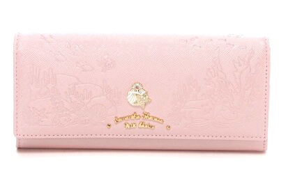 新品★サマンサ&ディズニー アリエル長財布★パステルピンク