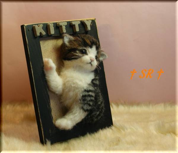 †SR†　羊毛フェルト　猫　子猫ちゃん　ネコ