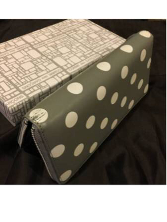 【新品未使用】コムデギャルソン 長財布 グレー ドット GARCONS