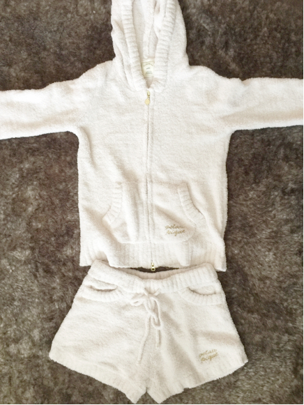 ジェラートピケ ルームウェア モコモコ セットアップ 淡いピンク