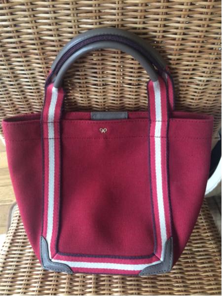 美品 アニヤハインドマーチ ポントトートバッグ キャンバス