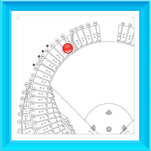 4/16 日本ハム－千葉ロッテ レフト外野 前から3列目 2連番