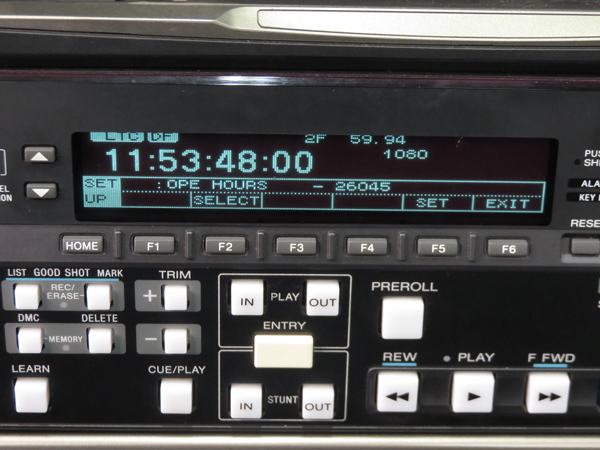 HDCAMプレーヤー☆SONY HDW-A2100 OPE HOURS 26045