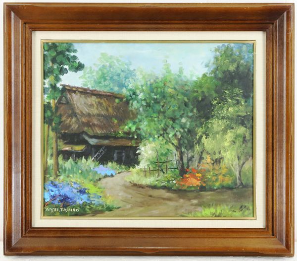 ☆パリ、街角の風景・油絵3号・キャンヴァス・加藤英男・真作 | MIKAS