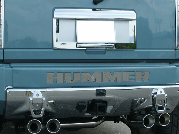 HUMMER/ハマー H2 ステンレス リア バンパーレター 送料無料ハマーH2