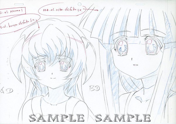 ★ひぐらし アニメ素材Set 227 /Higurashi 羽入と梨花