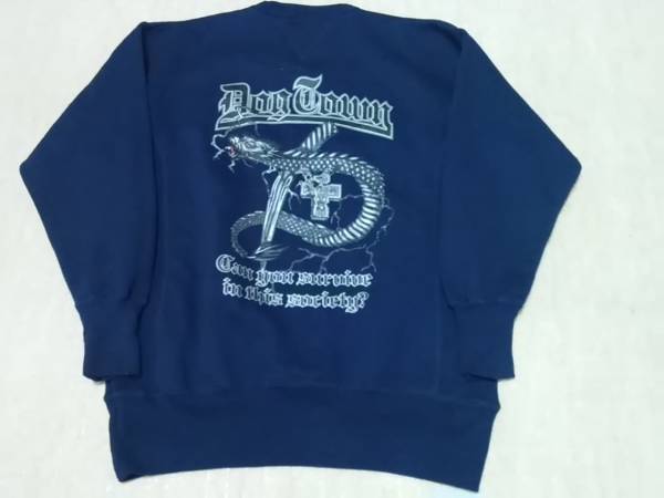 DOG TOWN ドッグタウン トレーナー 紺 M SK8 Z-Boys 美品