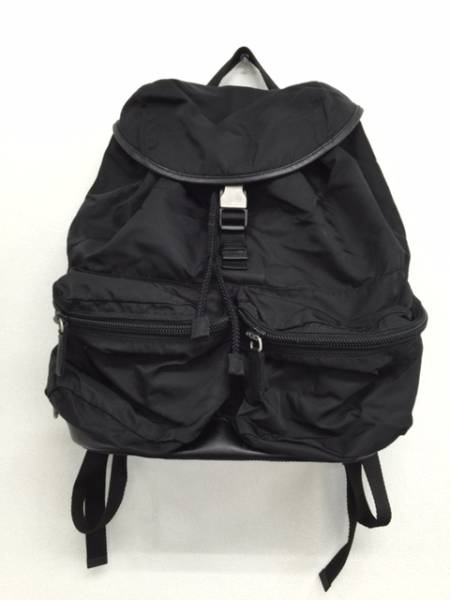 PRADA ナイロン バックパック ブラック PRADA/プラダ/ナイロン/リュック/バックパックブラック/黒/V164 PRADA