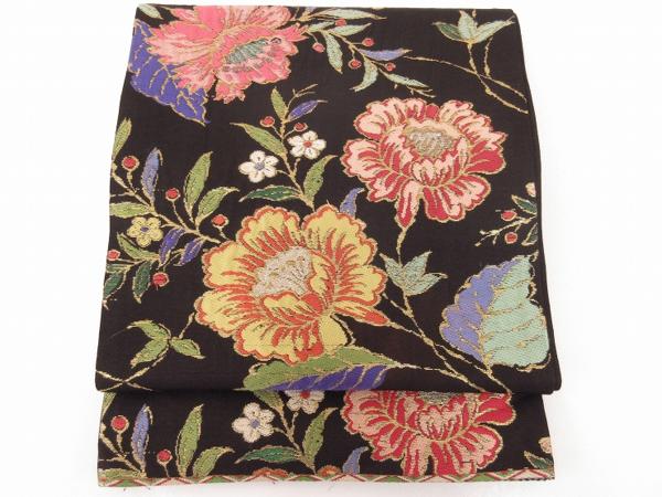 ドークブア■太鼓柄　本袋帯　金更紗錦　極上の逸品