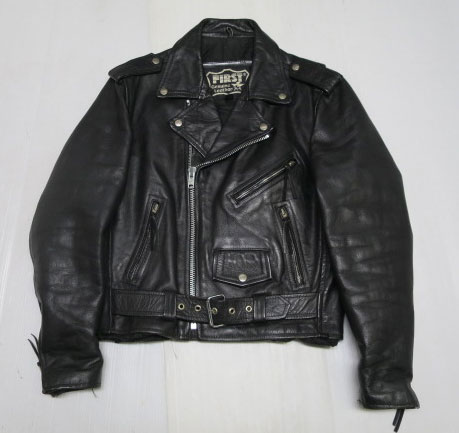 ULJ31ダブルライダースunknown革ジャン38黒レザージャケット