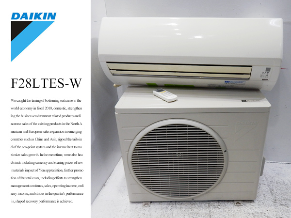 □SJ261/DAIKIN/ダイキン/エアコン/F28-NTES-W/11年製/8-12畳