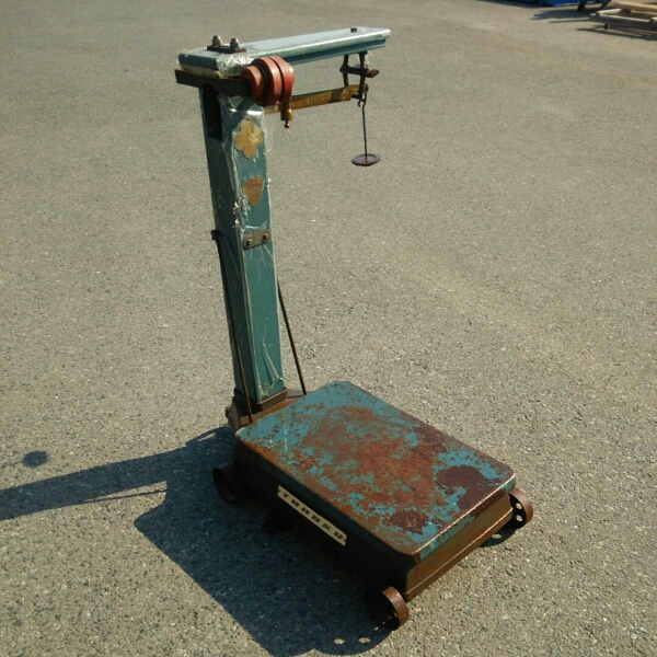 岩手発 レトロ 東北衡器 1/100 台手動はかり 150㎏ 実動(はかり 