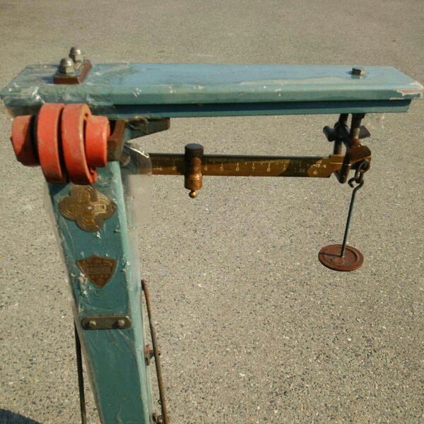 岩手発 レトロ 東北衡器 1/100 台手動はかり 150㎏ 実動(はかり 