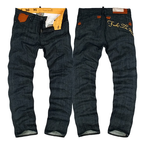 定価2.1万 JINHO JPT-8918 セルビッチジーンズデニムパンツ 48