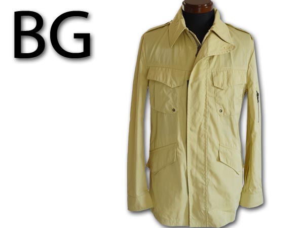 新品☆BG(コムサ)ミリタリー調ブルゾンS 黄/COMME CAニコル ジャンパー 