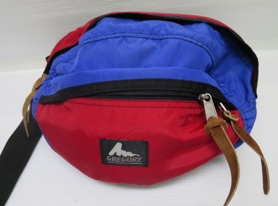 UBA71グレゴリーgregory米国製ウエストバッグsテールメイト青赤
