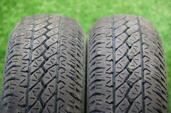 ★送料無料★145Ｒ12　6ＰＲ　9分山　2本　Ｋ305　3850Ｅ12