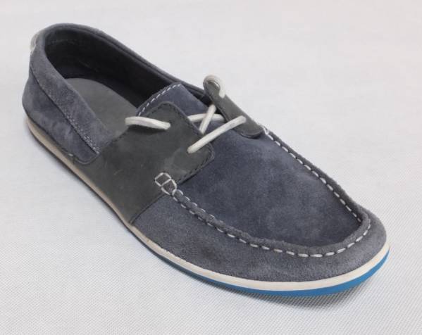 ◇Clarks デッキシューズ 青灰◇7(約25.5cm)◇Hw5271