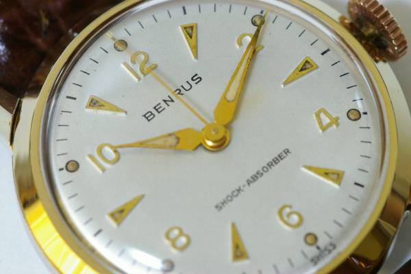 【ジャンク品】BENRUS 手巻き 腕時計 新品未使用BENRUSベンラス 手巻き 17石 【公式通販】