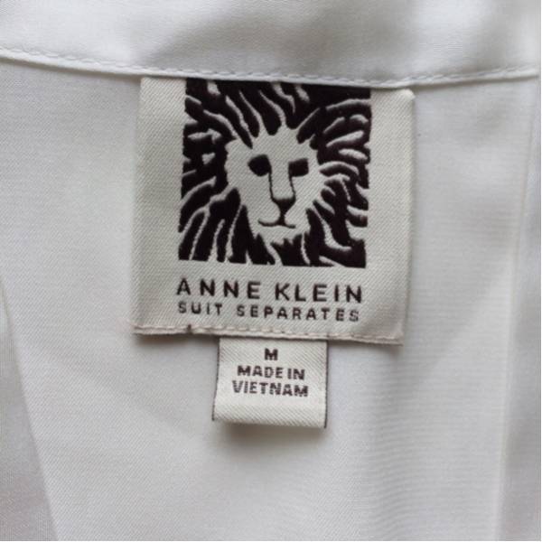 タグ付き★アンクライン ノースリーブブラウス ホワイト 白 M