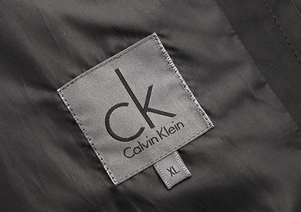 美品 カルバンクライン 羊革使用 M-65 ミリタリージャケット/黒