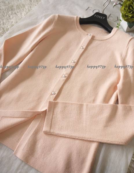 FOXEYフォクシー☆40☆DAISY LINパールドロップカーディガン美品