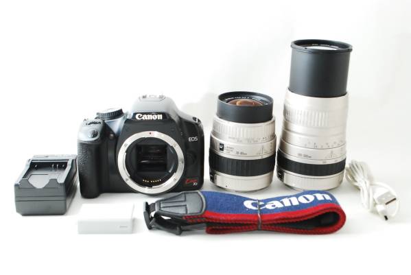 キャノン Canon EOS Kiss X2 　300mm超望遠Wレンズセット