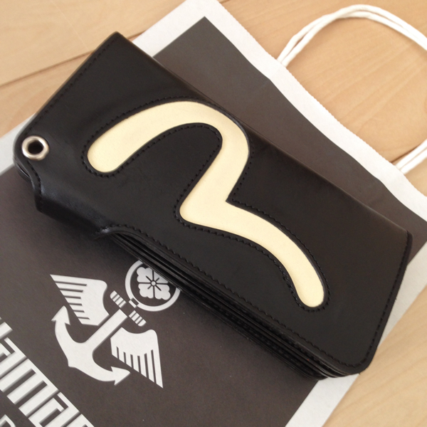 EVISU ど根性レザーウォレット ブラック 正規店で購入 【公式通販】