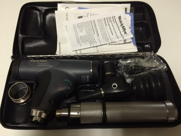 ウェルチ・アレン 眼底鏡＋耳鏡 フルセット ほぼ未使用 パン