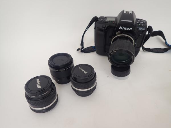 nikon F90X＋マニュアルレンズ3本セット □ 449E0-6 カメラ、光学機器