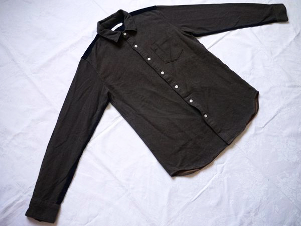 新品 BEAMS LIGHTS スタンドシャツ #XL オリーブ