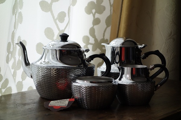 未使用 イギリス アンティーク SWAN スワン ティーポットセット