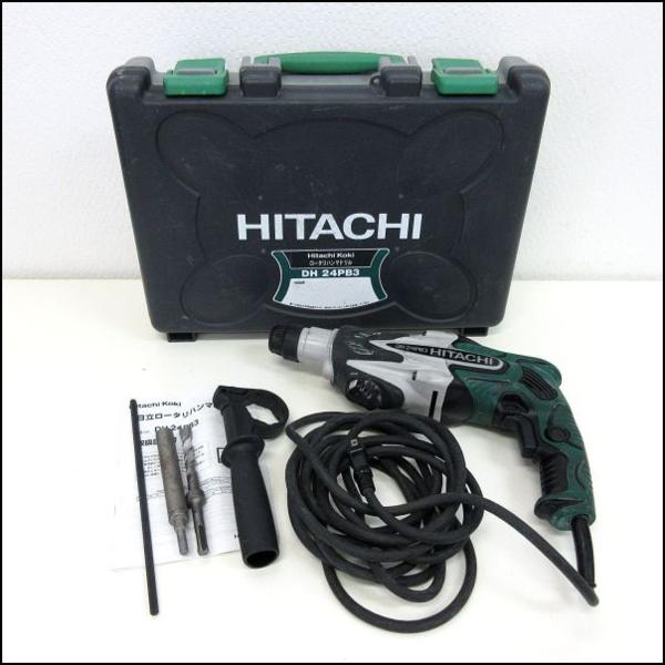 t10★日立工機 24mmロータリーハンマドリル DH24PB3＋付属品