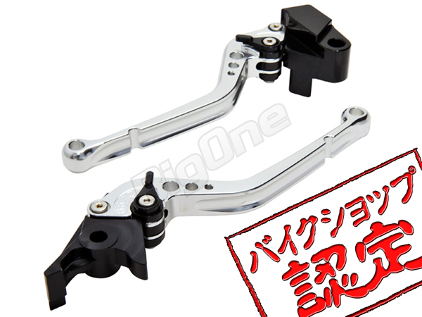 ビレット レバー R-Type 銀/黒 ゼファー750 ZXR400 ZRX400 ZR-7S