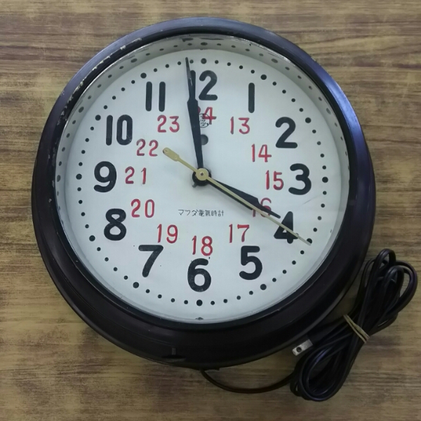 ☆マツダ電気時計 昭和レトロ 動作良好 アンティーク☆壁掛