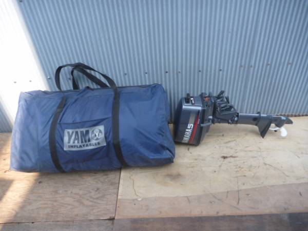 ゴムボート◆◆YAM◆◆ヤマハ関連会社★ヤマハ5馬力船外機セット