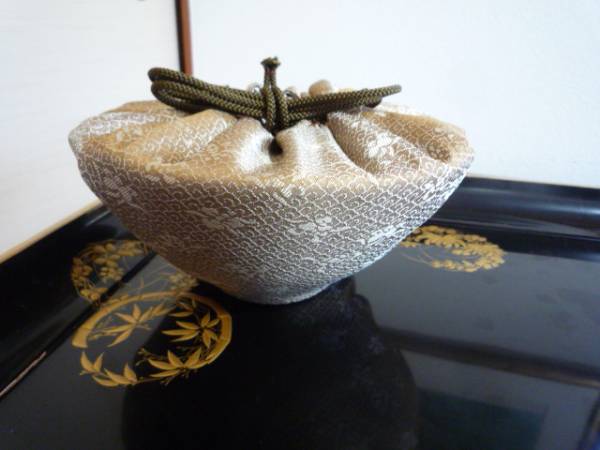 仕覆（しふく）・小紋緞子・33ｃｍ