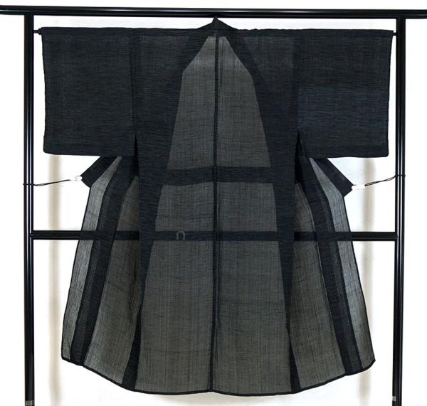 ≪9029≫　夏衣　Ｓ～Ｍ寸　小千谷ちぢみ　仕立て上り長着　訳有