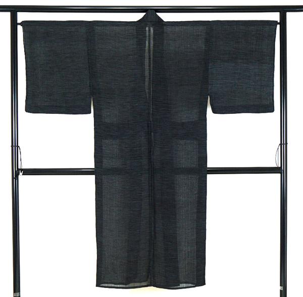 ≪9029≫　夏衣　Ｓ～Ｍ寸　小千谷ちぢみ　仕立て上り長着　訳有