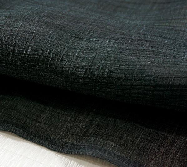 ≪9029≫　夏衣　Ｓ～Ｍ寸　小千谷ちぢみ　仕立て上り長着　訳有