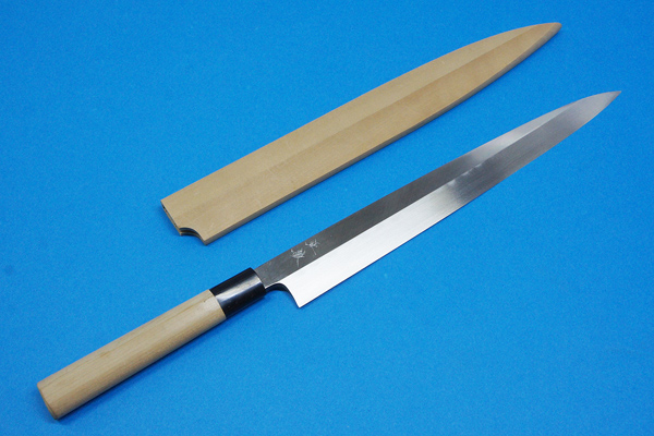 源昭忠 水野鍛錬所 柳刃包丁 300mm 未使用新品 [フグ引][刺身] 忠舟作