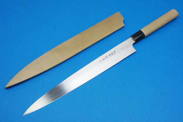 源昭忠 水野鍛錬所 柳刃包丁 300mm 未使用新品 [フグ引][刺身] 忠舟作