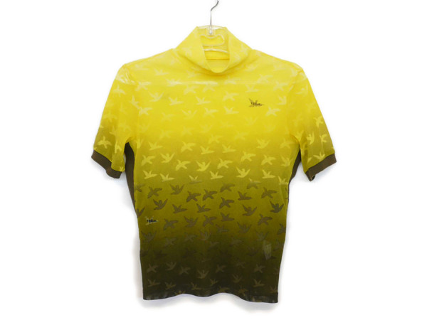 トランク●半袖/ハイネックカットソー/40/イエロー/レディース