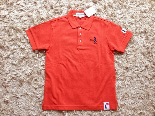 新品*パーリーゲイツ ジャックバニー*半袖ポロシャツ150cm*橙色
